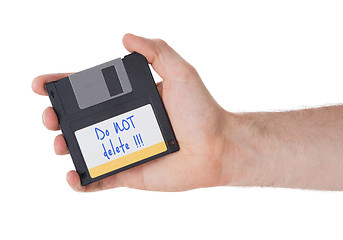 Image showing Floppy disk, data storage support 