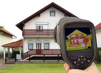 Image showing Thermal Image of the House