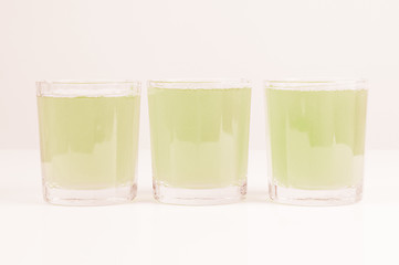 Image showing  Green apple juice vintage