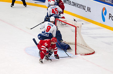 Image showing D. Abdullin (88) attack the gate