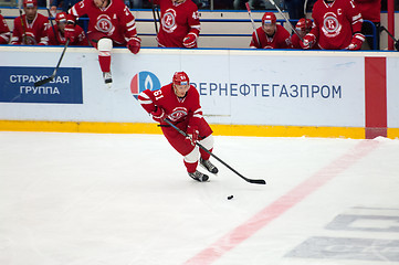 Image showing M. Afinogenov (61) in action