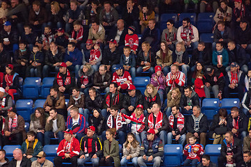 Image showing Fans on tribune