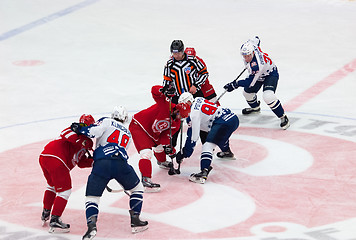 Image showing A. Potapov (89) on face-off