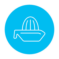 Image showing Lemon squeezer line icon.