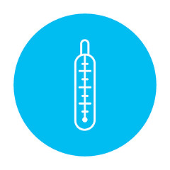 Image showing Medical thermometer line icon.