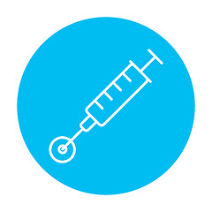 Image showing In vitro fertilisation line icon.