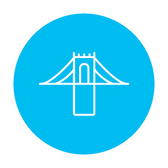 Image showing Bridge line icon.