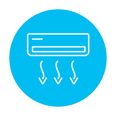 Image showing Air conditioner line icon.