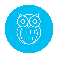 Image showing Owl line icon.