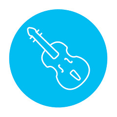 Image showing Cello line icon.