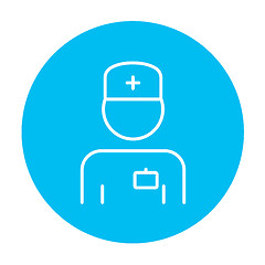 Image showing Nurse line icon.
