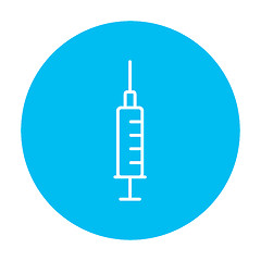 Image showing Syringe line icon.