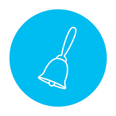 Image showing School bell line icon.