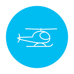 Image showing Helicopter line icon.