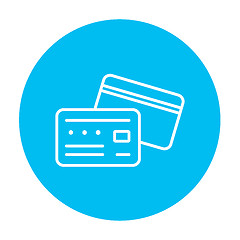 Image showing Credit card line icon.