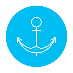 Image showing Anchor line icon.