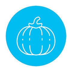 Image showing Pumpkin line icon.