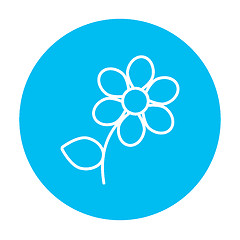 Image showing Flower line icon.