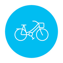 Image showing Bicycle line icon.