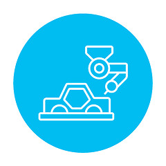 Image showing Car production line icon.