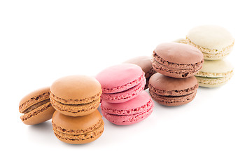 Image showing Colorful French Macarons