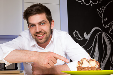 Image showing man celebrating his birthday