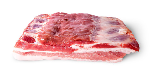 Image showing In front big piece bacon