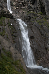 Image showing Mountain waterall and river