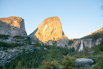 Image showing Sunset in Yosemite park