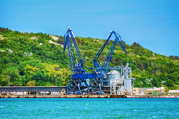 Image showing Harbour Level Luffing Crane