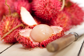 Image showing fresh rambutan fruits 