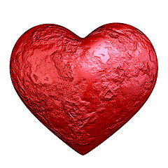 Image showing Red heart stone