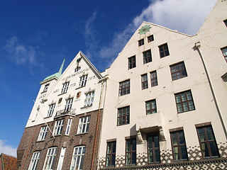 Image showing houses on Bryggen Bergen