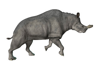 Image showing Brontotherium or Thunder Beast