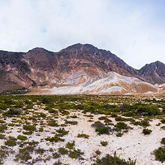 Image showing Autumn landscape. Nisyros, Greek island.