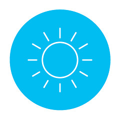 Image showing Sun line icon.