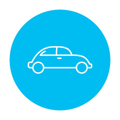 Image showing Car line icon.