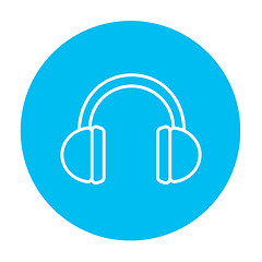 Image showing Headphone line icon.