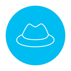 Image showing Classic hat line icon.