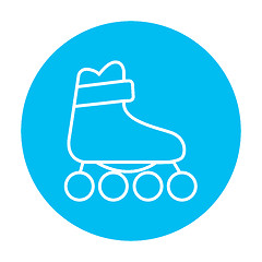 Image showing Roller skate line icon.