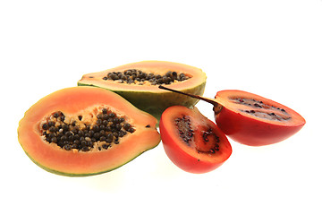 Image showing exotic fruits isolated