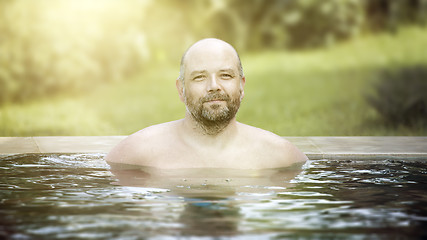 Image showing man portrait pool