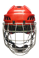 Image showing Hockey helmet isolated