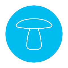 Image showing Mushroom line icon.