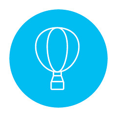 Image showing Hot air balloon line icon.