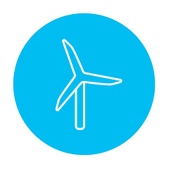 Image showing Windmill line icon.