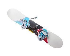 Image showing Old snowboard isolated