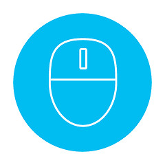 Image showing Computer mouse line icon.