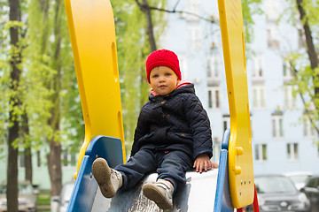 Image showing beautiful little girl in the park