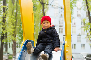 Image showing beautiful little girl in the park